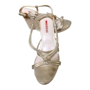 Prada Vintage Gold Sandals
