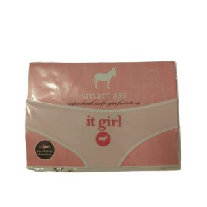 Smart Ass White Graphic Thong – "It Girl" Statement Lingerie